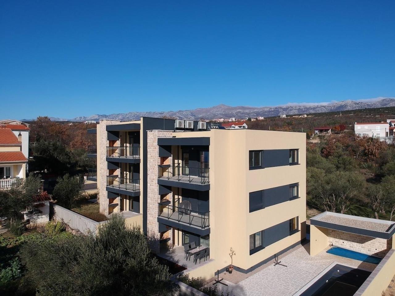 מסלניקה Ferienwohnung Mit Beheiztem Pool, 60 M Vom Strand מראה חיצוני תמונה