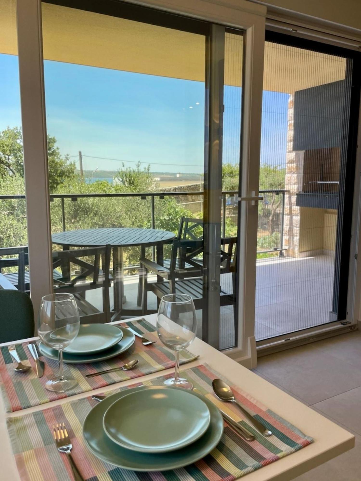מסלניקה Ferienwohnung Mit Beheiztem Pool, 60 M Vom Strand מראה חיצוני תמונה