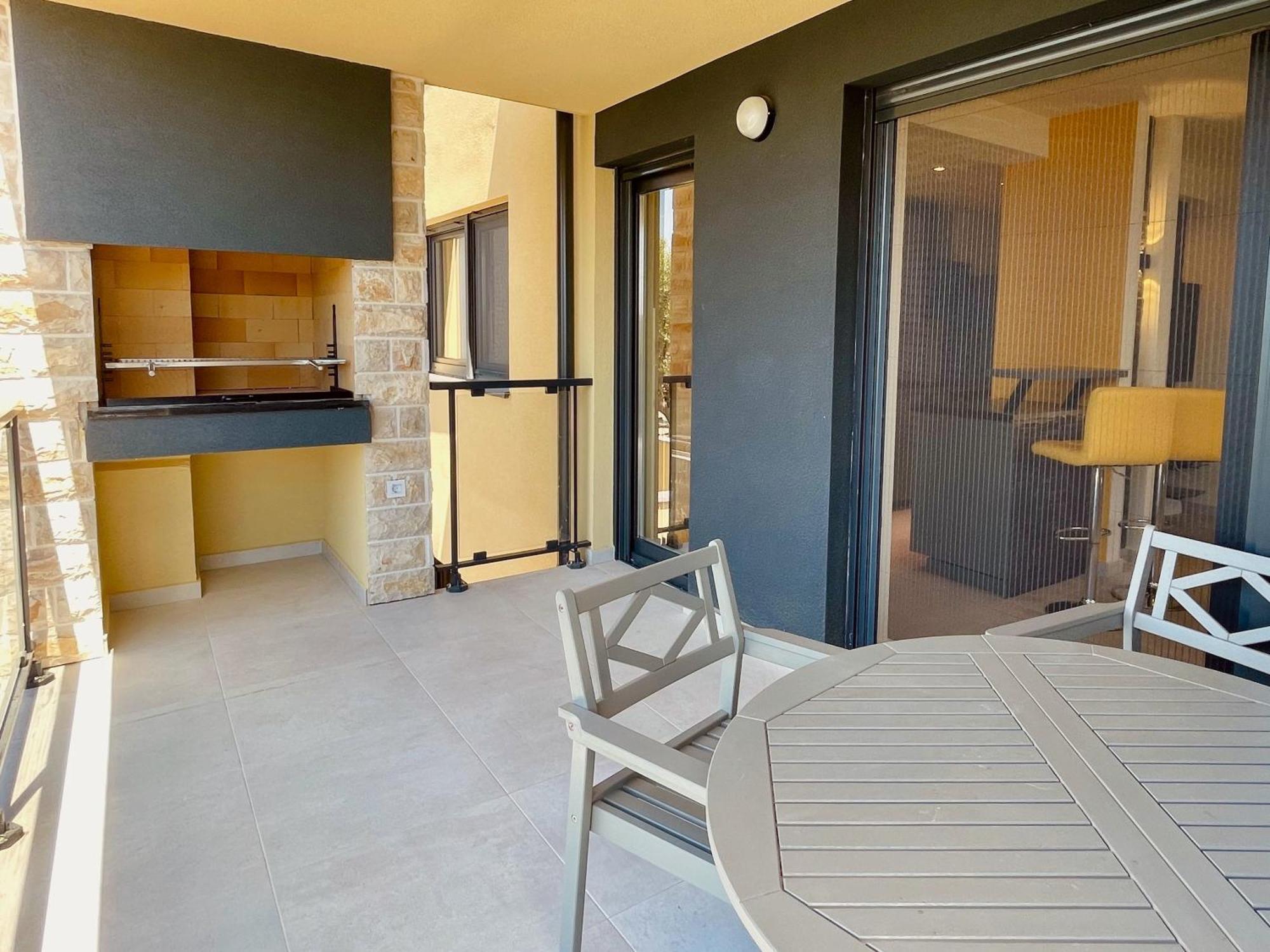 מסלניקה Ferienwohnung Mit Beheiztem Pool, 60 M Vom Strand מראה חיצוני תמונה